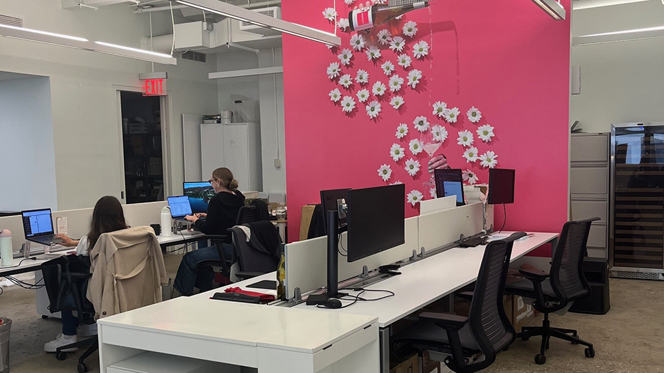 Interior office area at 250 Hudson St