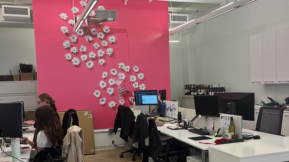 Alternate view of interior office space at 250 Hudson