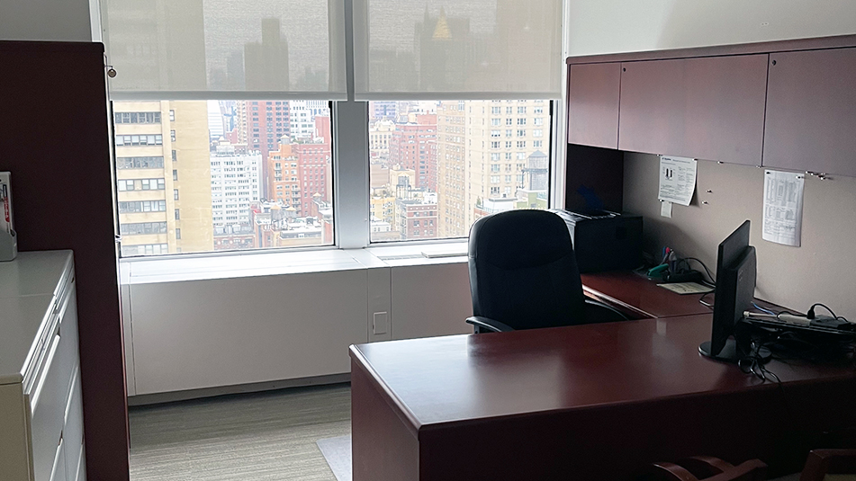 Windowed office at 600 Third Avenue