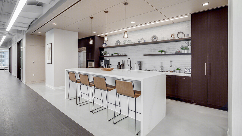 Kitchen area in 712 Fifth